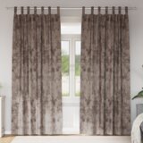 vidaXL Baršunaste zavjese 2 kom s petljama Cappuccino 245x140 cm | shoptok.hr