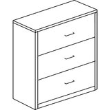 mauser Predalnik za obešalne mape, plošča iz umetne mase, 3 predali, 3 vrste, z blažilnikom, čista bela / aluminijasto siva / javor | Shoptok.si