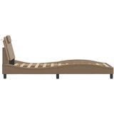  Okvir kreveta s LED svjetlima cappuccino 80x200 cm umjetna koža | shoptok.hr
