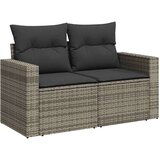 vidaXL 6-dijelni set vrtnih sofa od poliratana s jastucima sivi | shoptok.hr