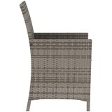 3-dijelni bistro set od poliratana s jastucima sivi | shoptok.hr