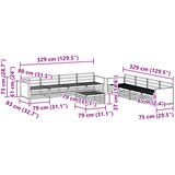  Set vanjskih sofa 9 kom. Prirodna Čvrsto drvo akacije | shoptok.hr