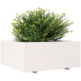  Vrtna sadilica bijela 110x110x49 5 cm od masivne borovine | shoptok.hr