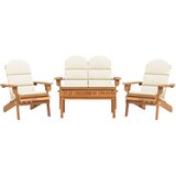  4-dijelna vrtna garnitura Adirondack od masivnog drva bagrema | shoptok.hr