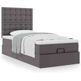  Otomanski krevet s madracem sivi 90x190cm umjetna koža | shoptok.hr