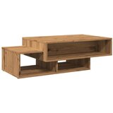 Maison Chic Klubska mizica - kavna mizica - Nizka mizica artisan hrast 105x55x32 cm inženirski les, (21754342) Cene