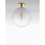 Nova Luce Bela/v zlati barvi steklena stropna svetilka Vita – | Shoptok.si