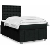  Krevet box spring s madracem crni 120 x 190 cm od tkanine Slike