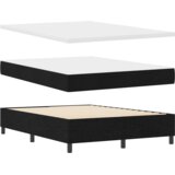  Kutni okvir kreveta s madracem i klupom crni 140x190 cm tkanina | shoptok.hr