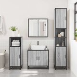  Kopalniško pohištvo 2 kosa siva sonoma inženirski les | Shoptok.si