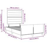  Postelja Krem 120x200 cm Tkanina, (22051839) | Shoptok.si