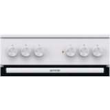 Gorenje GEC5A41WG električni štednjak, 50 cm, bijeli, silvermatte emajl, funkcija pizza, funkcija brzog predgrijavanja, 62 l | shoptok.hr