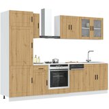 vidaXL 8 kosov kuhinjska omarica Kalmar artisan hrast inženirski les, (21653751) Cene