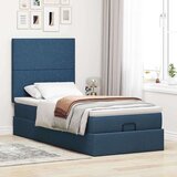  Otomanski okvir kreveta s madraca plavi 90x190cm od tkanine | shoptok.hr