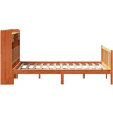  Knjižna postelja brez vzmetnice vošč. rjava 135x190 cm borovina, (21653682) | Shoptok.si