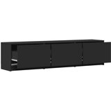 TV ormarić s LED rasvjetom s ladicama Crna 165 x 34 x 40 cm | shoptok.hr