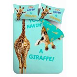 Catherine Lansfield Tirkizna dječja posteljina za krevet za jednu osobu 135x200 cm Havin A Giraffe – | shoptok.hr