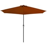  Senčnik z aluminijastim drogom terakota 300x155x223cm, (20692719) | Shoptok.si