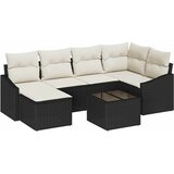  Vrtni set za objed s jastukom s pohranom 7 pcs Smeđa i krem | shoptok.hr