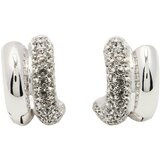 Swarovski Uhani srebrna / transparentna | Shoptok.si