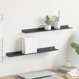  Lebdeća polica Zidne 2 pcs Antracit 60 x 8,5 x 2,5 cm Čelik | Eponuda.com