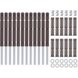  Podupirači za plutajuće police 12 pcs Bež Ø14 x 210 mm Čelik | Eponuda.com