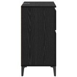  Kreveta Crni hrast 60 x 35 x 70 cm Obrađeno drvo i čelik | shoptok.hr