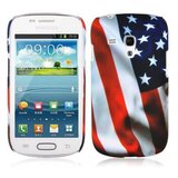Cadorabo Case, združljiv s Samsungom z zvezdami in črtastimi tiskanimi - trdi zaščitni pokrov pri trendovskem dizajnu, (20560462) | Shoptok.si