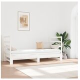  Dnevni ležaj na izvlačenje bijeli 2x(90x190)cm masivna borovina | shoptok.hr