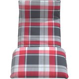  Sklopiva ležaljka za sunčanje s crvenim kariranim uzorkom 175x54x8,5 cm Oxford tkanina | shoptok.hr