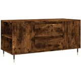 vidaXL Klubska mizica dimljeni hrast 102x44,5x50 cm inženirski les | Shoptok.si