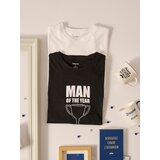 Sinsay Pamučna majica s natpisom | shoptok.hr