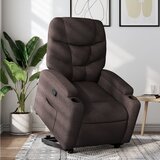 Naslonjač na podizanje tamnosmeđi od tkanine | shoptok.hr