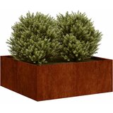  Sadilica boja hrđe 80x80x30 cm od pohabanog čelika | shoptok.hr