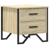Maison Chic Nočna omarica - Nočna miza sonoma hrast 40x41x40 cm inženirski les, (21689688) | Shoptok.si
