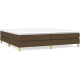  Okvir za krevet s oprugom tamnosmeđi 200x200 cm od tkanine | Eponuda.com