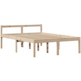  Posteljni okvir brez vzmetnice 135x190 cm trdna borovina, (21607212) | Shoptok.si