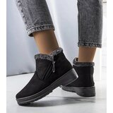 Gemre Black insulated snow boots with fur Wren | Shoptok.si