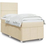 Maison Chic Box spring postelja - Vzmetna postelja z vzmetnico krem 80x200 cm blago SL17652, (21880835) | Shoptok.si