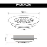 HIBBENT 3-v-1 kovinski čep za kuhinjsko korito odprta embalaža | Shoptok.si