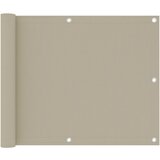 vidaXL Balkonsko platno bež 75x300 cm oksford blago Cene