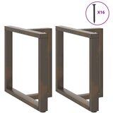 vidaXL Noge za blagovaonski stol T-oblika 2 kom 70x35x(72-73) cm čelik | shoptok.hr