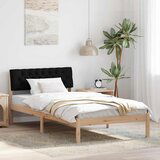 vidaXL Okvir kreveta Smeđa i crna 100 x 200 cm Masivna borovina | shoptok.hr