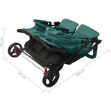  Dječja kolica za blizance zelena čelična | shoptok.hr