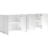 home24 komoda, bela, visoki sijaj | Shoptok.si