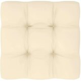vidaXL Srednja vrtna sofa s krem jastucima od masivne borovine | shoptok.hr