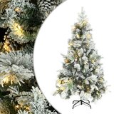  Osvijetljeno božićno drvce sa snijegom i šiškama 195 cm PVC/PE | Eponuda.ba