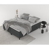 Maison de Rêve Temno siva boxspring postelja s prostorom za shranjevanje 160x200 cm Malte – | Shoptok.si