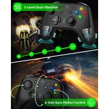 EasySMX brezžični switch pro krmilnik za nintendo switch/lite/oled z 4 programabilnimi gumbi - črna odprta embalaža | Shoptok.si