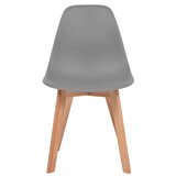 Maison Chic Jedilni stoli - Vzorci stoli 6 kosov siva plastika A1284, (22031475) Cene